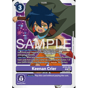 Digimon TCG BT26-094 Keenan Crier R TIMELESS BONDS Card Game