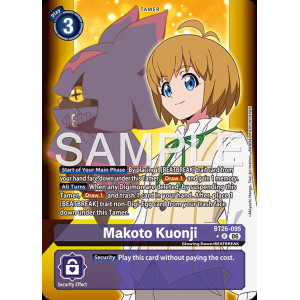Digimon TCG BT26-095AA Makoto Kuonji AA/R TIMELESS BONDS Card Game