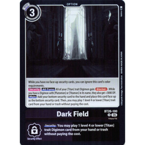 Digimon TCG BT26-100 Dark Field R TIMELESS BONDS Card Game