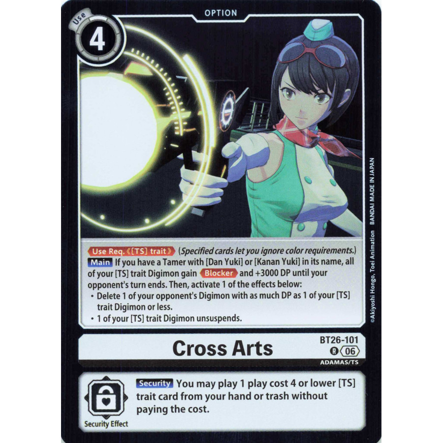 Digimon TCG BT26-101 Cross Arts R TIMELESS BONDS Card Game