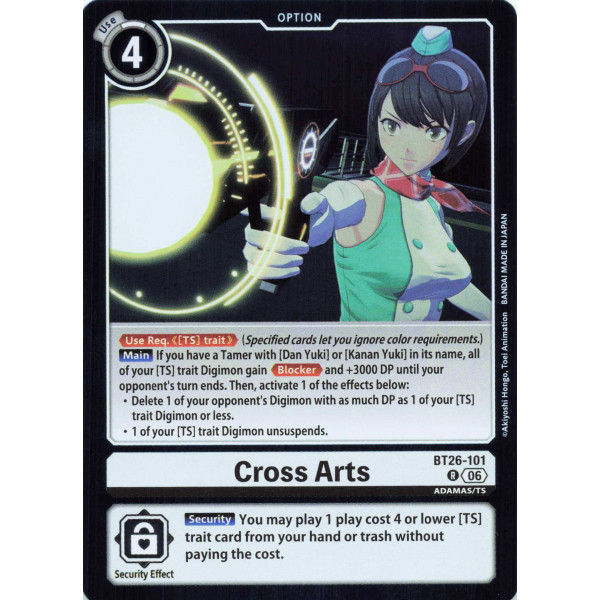 Digimon TCG BT26-101 Cross Arts R TIMELESS BONDS Card Game