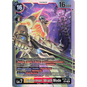 Digimon TCG BT26-103 Jupitermon: Wrath Mode SEC TIMELESS BONDS Card Game