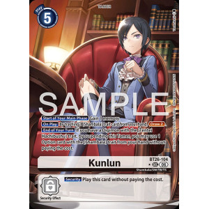 Digimon TCG BT26-104AA Kunlun AA/SEC TIMELESS BONDS Card Game