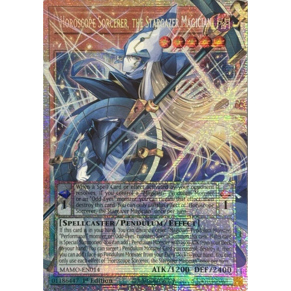 Yu-Gi-Oh TCG MAMO-EN014 STAR Horoscope Sorcerer, the Stargazer Magician Magnificent Monsters