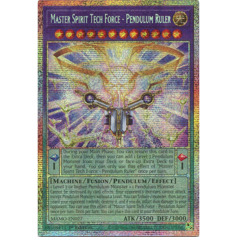 Yu-Gi-Oh TCG MAMO-EN027 STAR Master Spirit Tech Force - Pendulum Ruler Magnificent Monsters