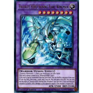Yu-Gi-Oh TCG MAMO-EN004 UR Favorite HERO Shining Flare Wingman Magnificent Monsters