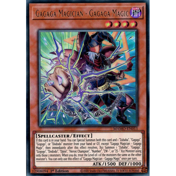Yu-Gi-Oh TCG MAMO-EN011 UR Gagaga Magician - Gagaga Magic Magnificent Monsters