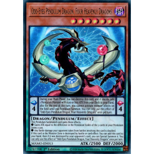 Yu-Gi-Oh TCG MAMO-EN013 UR Odd-Eyes Pendulum Dragon, Four Heavenly Dragons Magnificent Monsters