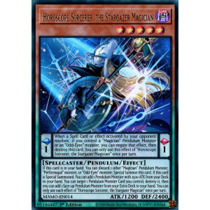 Yu-Gi-Oh TCG MAMO-EN014 UR Horoscope Sorcerer, the Stargazer Magician Magnificent Monsters