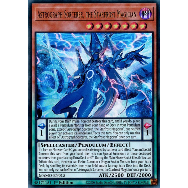 Yu-Gi-Oh TCG MAMO-EN015 UR Astrograph Sorcerer, the Starfrost Magician Magnificent Monsters