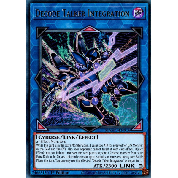 Yu-Gi-Oh TCG MAMO-EN016 UR Decode Talker Integration Magnificent Monsters