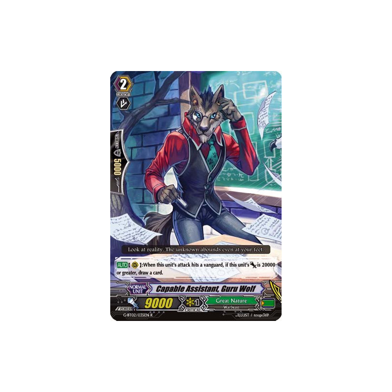 Vanguard_TCG_card_G-BT02_035EN_R_Capable_Assistant_Guru_Wolf_Soaring_Ascent_of_Gale_Blossom