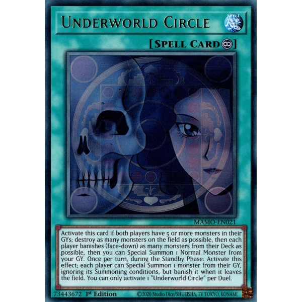 Yu-Gi-Oh TCG MAMO-EN021 UR Underworld Circle Magnificent Monsters