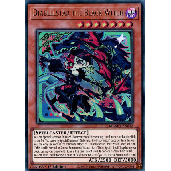 Yu-Gi-Oh TCG MAMO-EN032 UR Diabellstar the Black Witch Magnificent Monsters