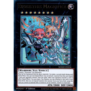 Yu-Gi-Oh TCG MAMO-EN036 UR Exosisters Magnifica Magnificent Monsters