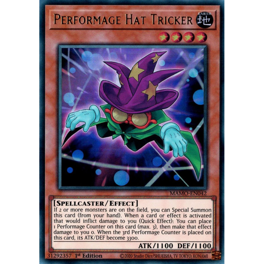 Yu-Gi-Oh TCG MAMO-EN042 UR Performage Hat Tricker Magnificent Monsters