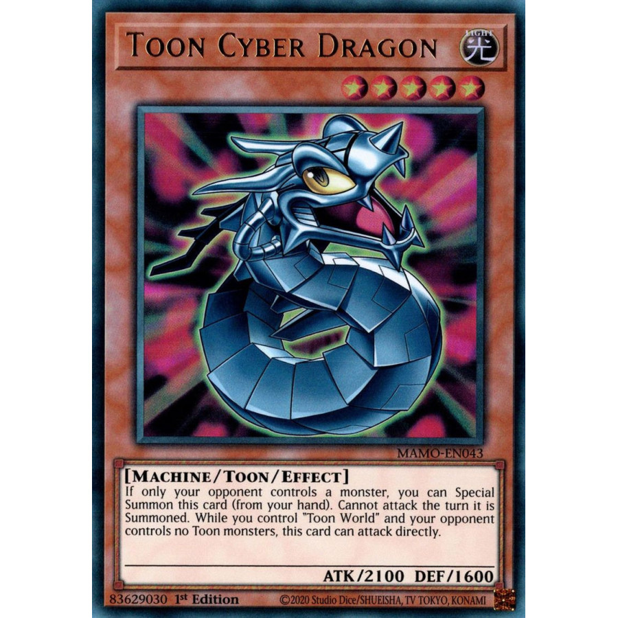 Yu-Gi-Oh TCG MAMO-EN043 UR Toon Cyber Dragon Magnificent Monsters