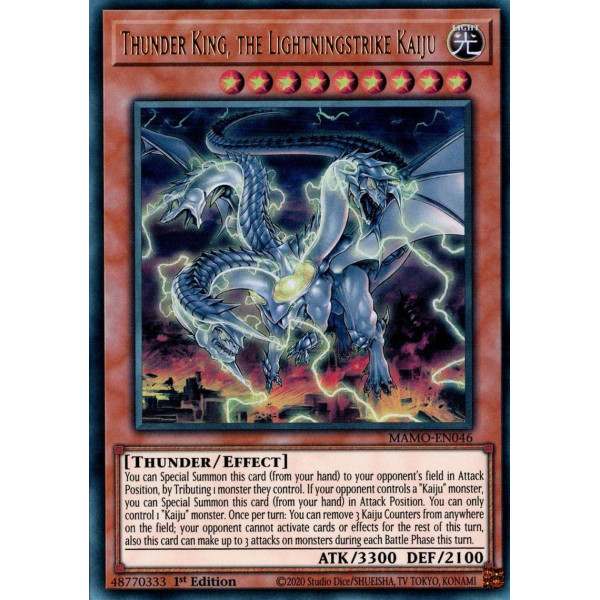 Yu-Gi-Oh TCG MAMO-EN046 UR Thunder King, the Lightningstrike Kaiju Magnificent Monsters