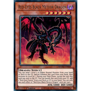 Yu-Gi-Oh TCG MAMO-EN049 UR Red-Eyes Black Meteor Dragon Magnificent Monsters