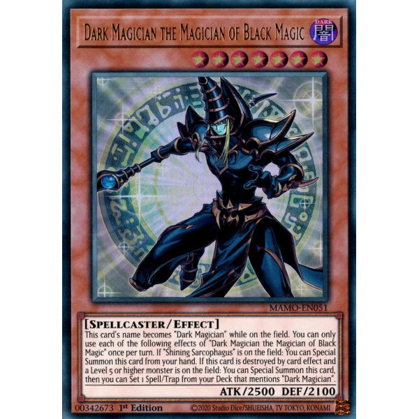 Yu-Gi-Oh TCG MAMO-EN051 UR Dark Magician the Magician of Black Magic Magnificent Monsters