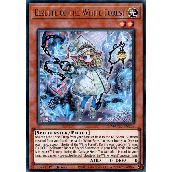 Yu-Gi-Oh TCG MAMO-EN052 UR Elzette of the White Forest Magnificent Monsters