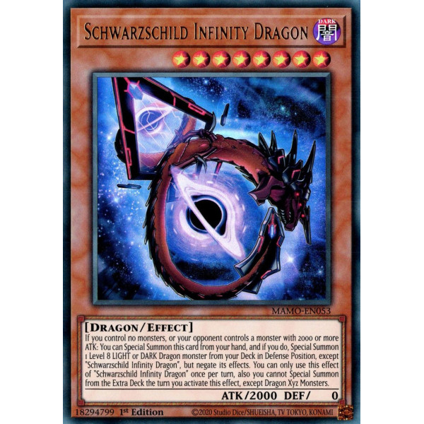Yu-Gi-Oh TCG MAMO-EN053 UR Schwarzschild Infinity Dragon Magnificent Monsters