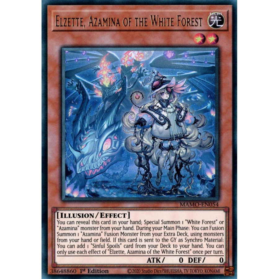 Yu-Gi-Oh TCG MAMO-EN054 UR Elzette, Azamina of the White Forest Magnificent Monsters