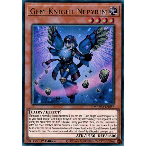 Yu-Gi-Oh TCG MAMO-EN057 UR Gem-Knight Nepyrim Magnificent Monsters