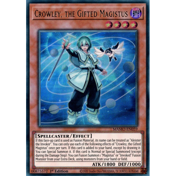 Yu-Gi-Oh TCG MAMO-EN059 UR Crowley, the Gifted Magistus Magnificent Monsters