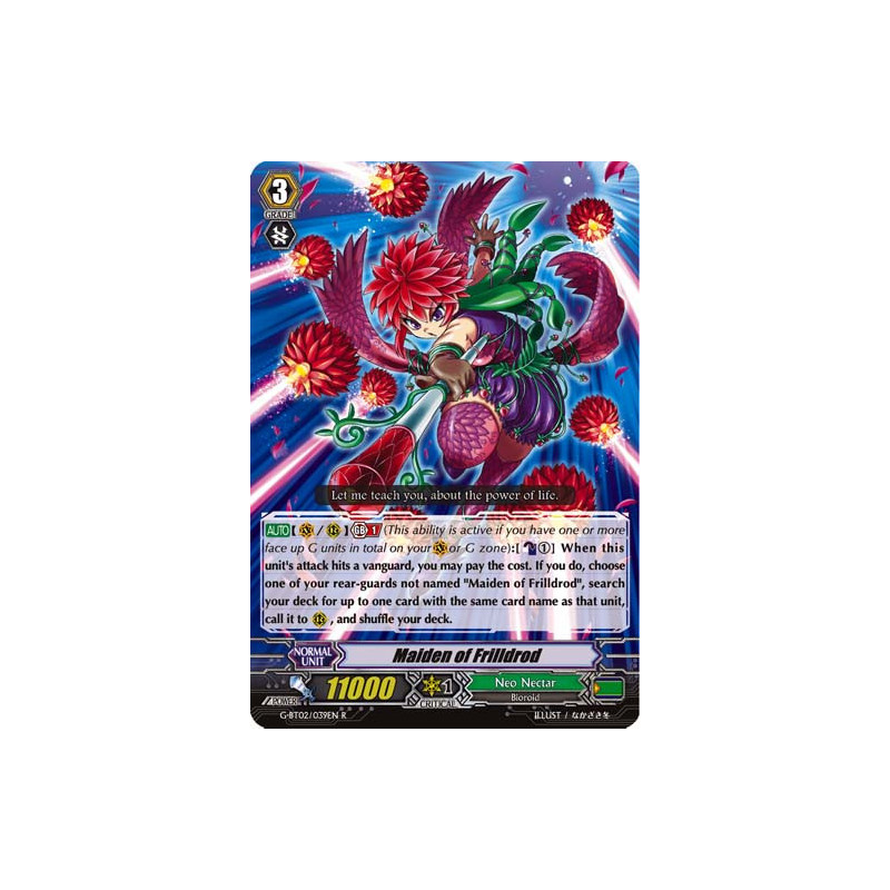 Vanguard_TCG_card_G-BT02_039EN_R_Maiden_of_Frilldrod_Soaring_Ascent_of_Gale_Blossom