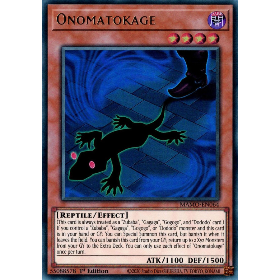 Yu-Gi-Oh TCG MAMO-EN064 UR Onomatokage Magnificent Monsters