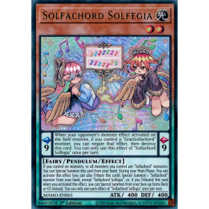 Yu-Gi-Oh TCG MAMO-EN065 UR Solfachord Solfegia Magnificent Monsters