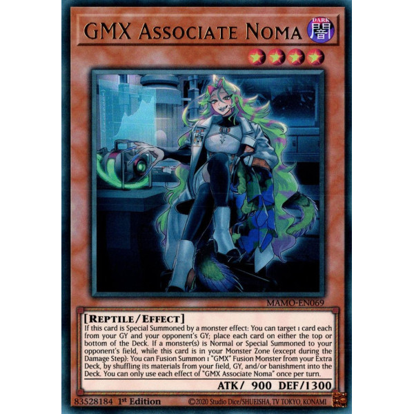 Yu-Gi-Oh TCG MAMO-EN069 UR GMX Associate Noma Magnificent Monsters