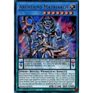 Yu-Gi-Oh TCG MAMO-EN070 UR Archfiend Matriarch Magnificent Monsters