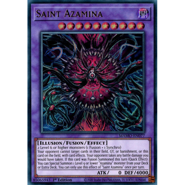 Yu-Gi-Oh TCG MAMO-EN077 UR Saint Azamina Magnificent Monsters