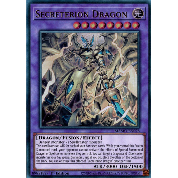 Yu-Gi-Oh TCG MAMO-EN078 UR Secreterion Dragon Magnificent Monsters