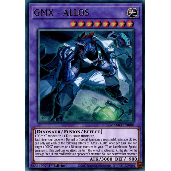 Yu-Gi-Oh TCG MAMO-EN080 UR GMX - ALLOS Magnificent Monsters