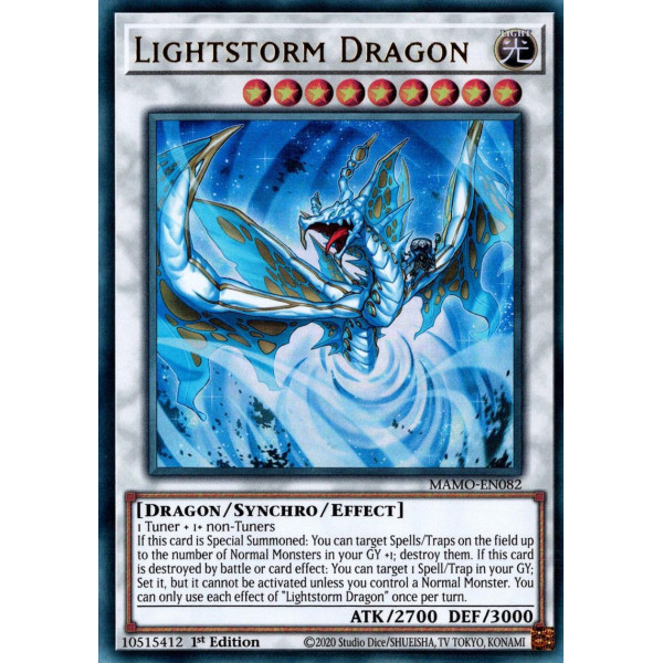 Yu-Gi-Oh TCG MAMO-EN082 UR Lightstorm Dragon Magnificent Monsters