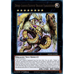 Yu-Gi-Oh TCG MAMO-EN085 UR Divine Golden Shadow Dragon Dragluxion Magnificent Monsters