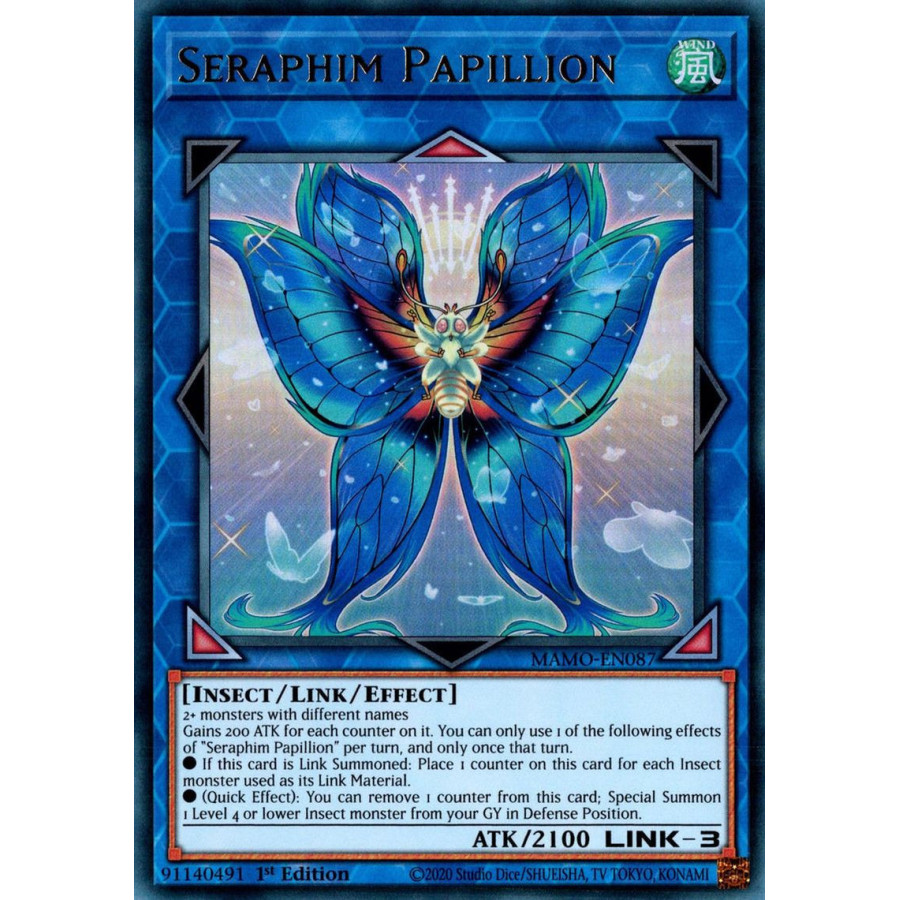 Yu-Gi-Oh TCG MAMO-EN087 UR Seraphim Papillion Magnificent Monsters