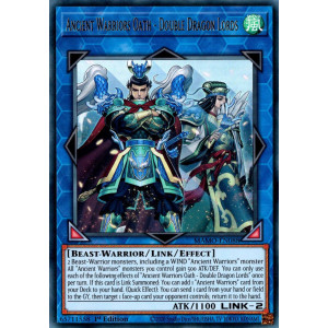Yu-Gi-Oh TCG MAMO-EN088 UR Ancient Warriors Oath - Double Dragon Lords Magnificent Monsters