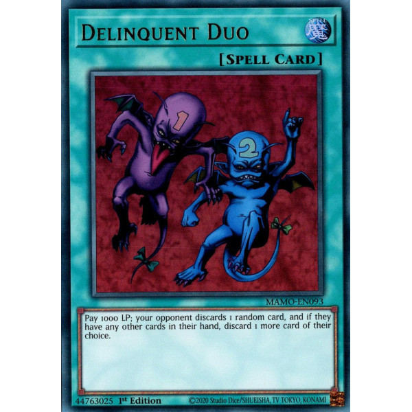 Yu-Gi-Oh TCG MAMO-EN093 UR Delinquent Duo Magnificent Monsters