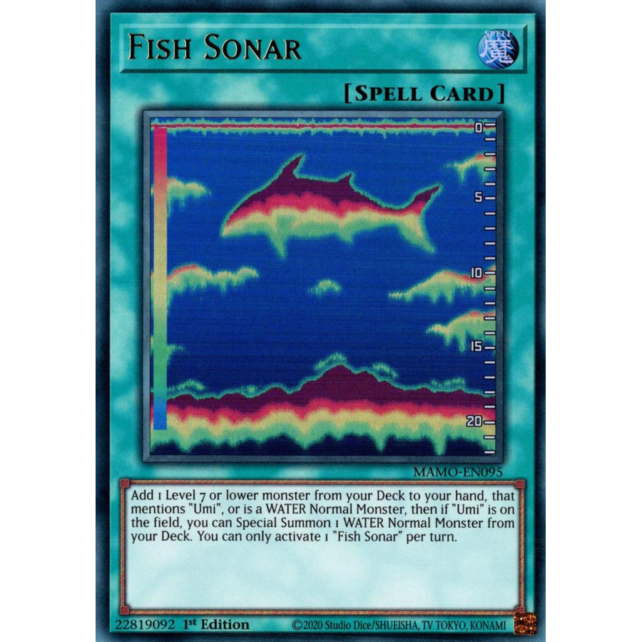 Yu-Gi-Oh TCG MAMO-EN095 UR Fish Sonar Magnificent Monsters