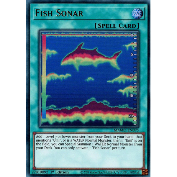 Yu-Gi-Oh TCG MAMO-EN095 UR Fish Sonar Magnificent Monsters