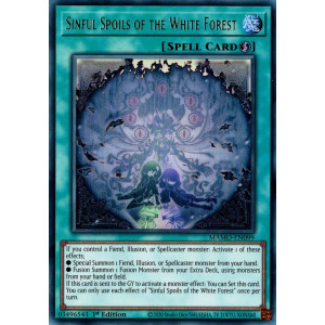 Yu-Gi-Oh TCG MAMO-EN099 UR Sinful Spoils of the White Forest Magnificent Monsters
