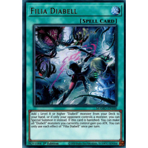 Yu-Gi-Oh TCG MAMO-EN100 UR Filia Diabell Magnificent Monsters