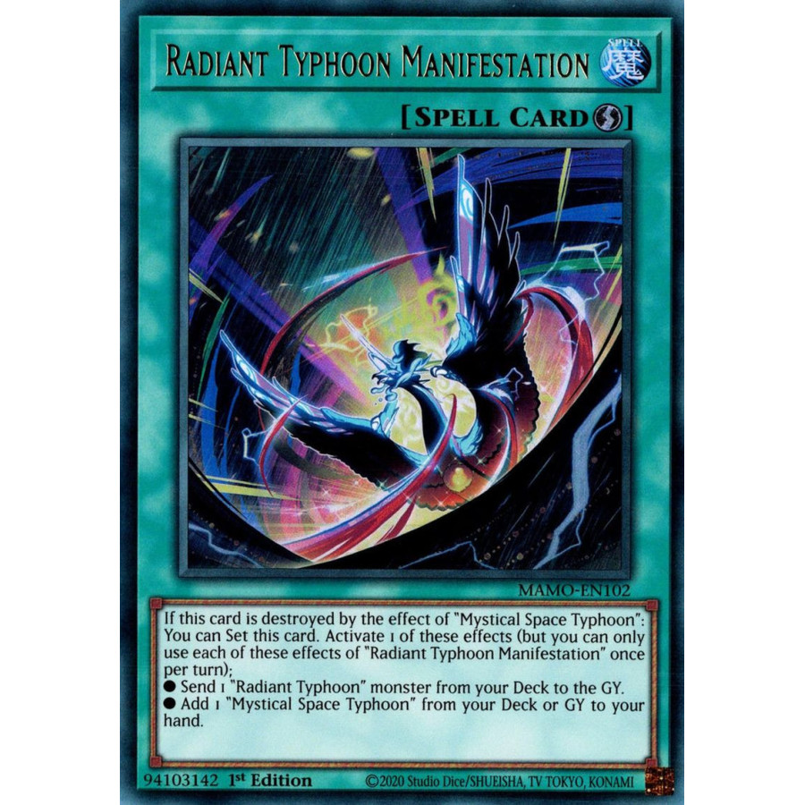 Yu-Gi-Oh TCG MAMO-EN102 UR Radiant Typhoon Manifestation Magnificent Monsters