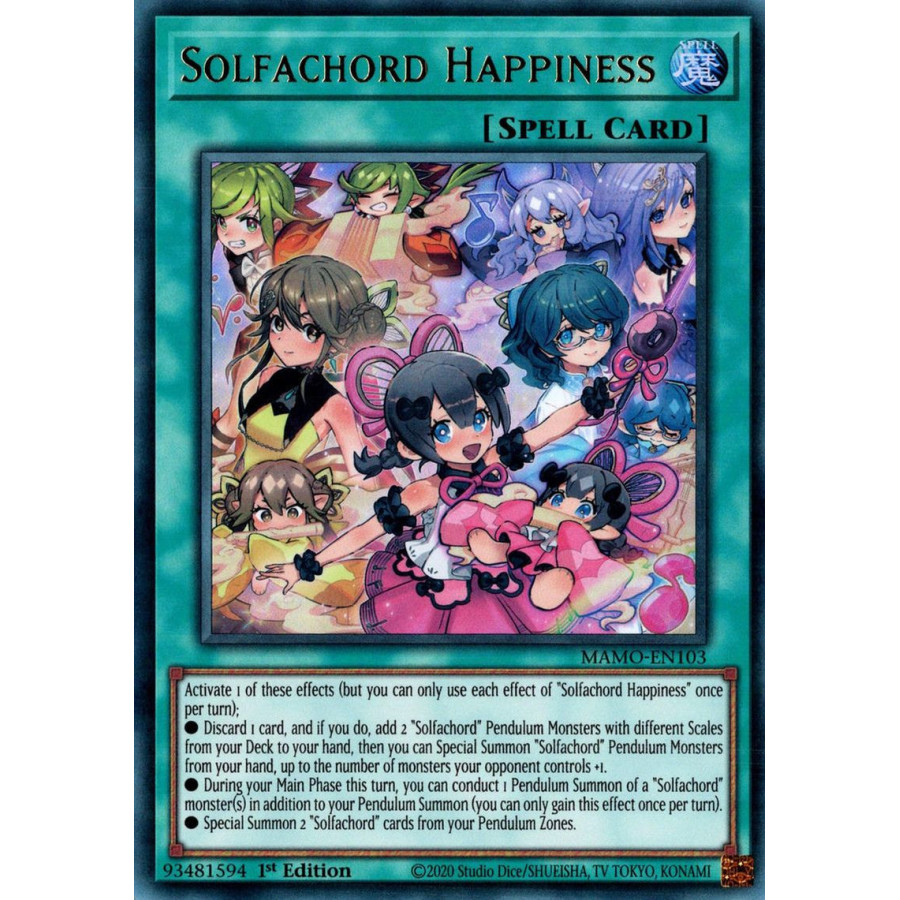 Yu-Gi-Oh TCG MAMO-EN103 UR Solfachord Happiness Magnificent Monsters