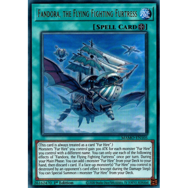 Yu-Gi-Oh TCG MAMO-EN105 UR Fandora, the Flying Fighting Furtress Magnificent Monsters