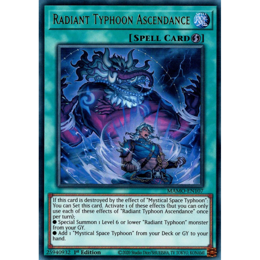 Yu-Gi-Oh TCG MAMO-EN107 UR Radiant Typhoon Ascendance Magnificent Monsters